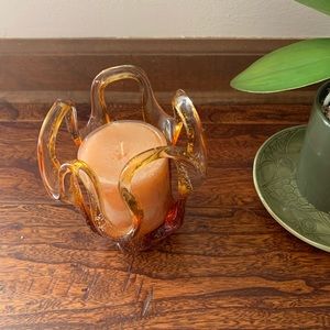 Glass Candle Holder
